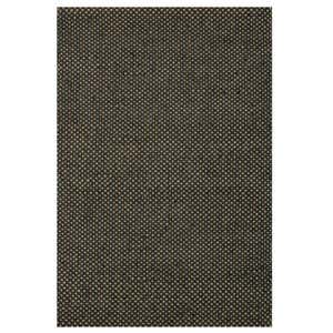 Loloi Eco Checked Jute Rug in Black - 3'6" x 5'6" - Natural
