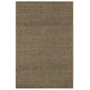 Loloi Eco Checked Jute Rug in Black - 3'6" x 5'6" - Green