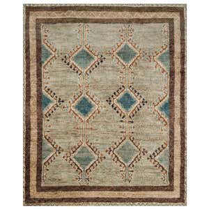 Loloi Nomad Diamond Jute Rug - 9'6" x 13'6" - Mocha Beige