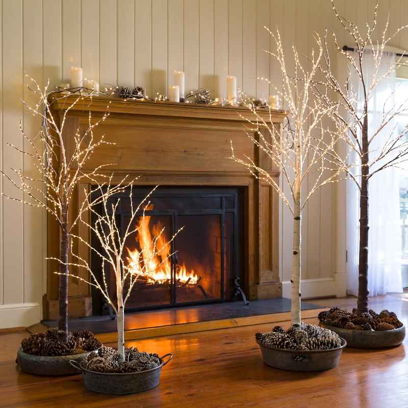 5' Micro LED Indoor/Outdoor Birch Tree