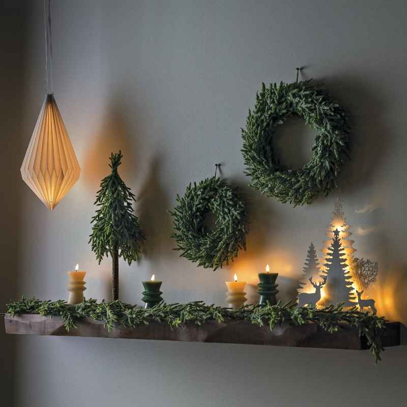 LED Indoor/Outdoor Hanging Mid Century Teardrop