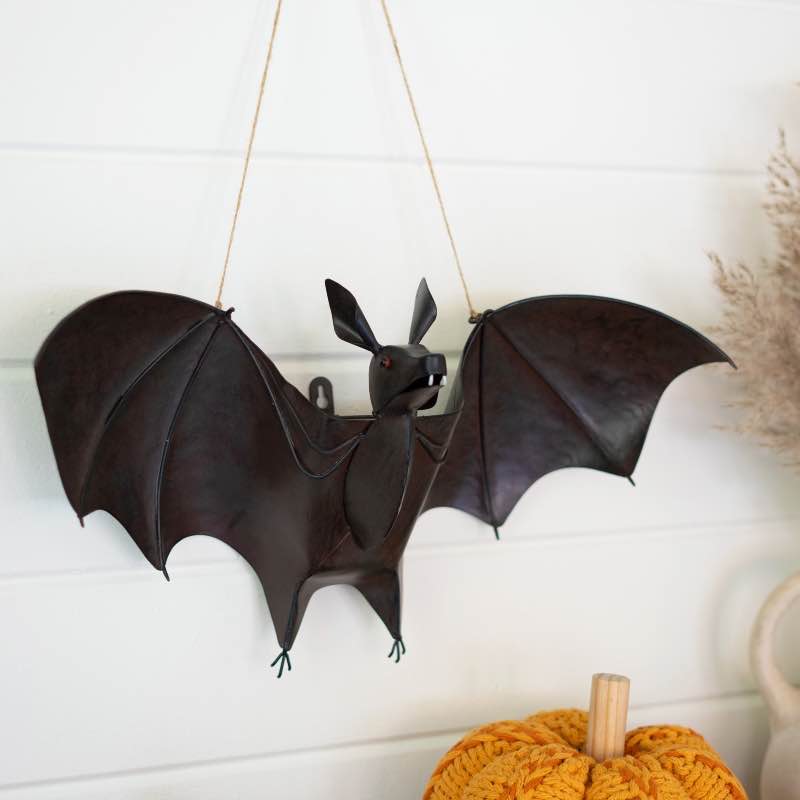 Painted Metal Bat Door Hanger
