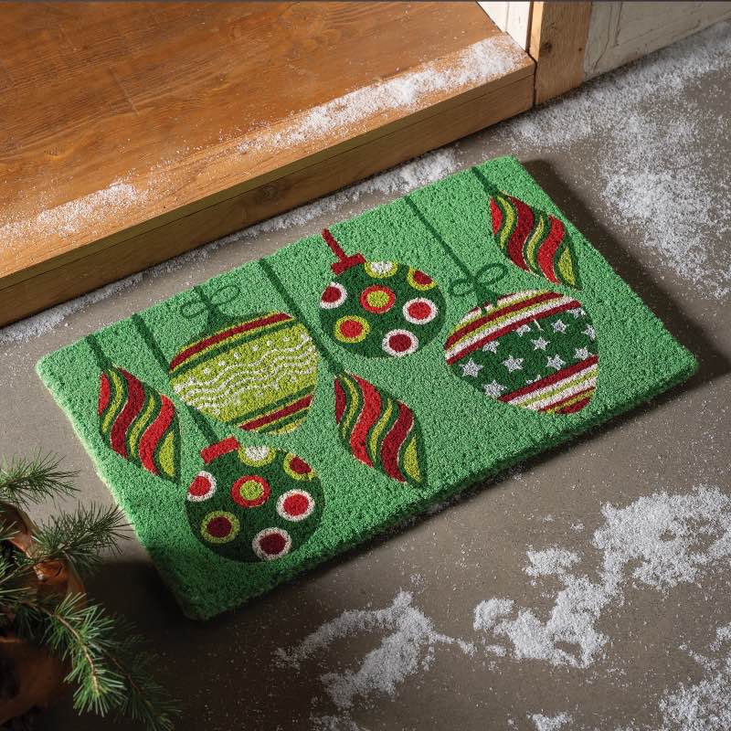 Holiday Ornaments Coir Mat, 30