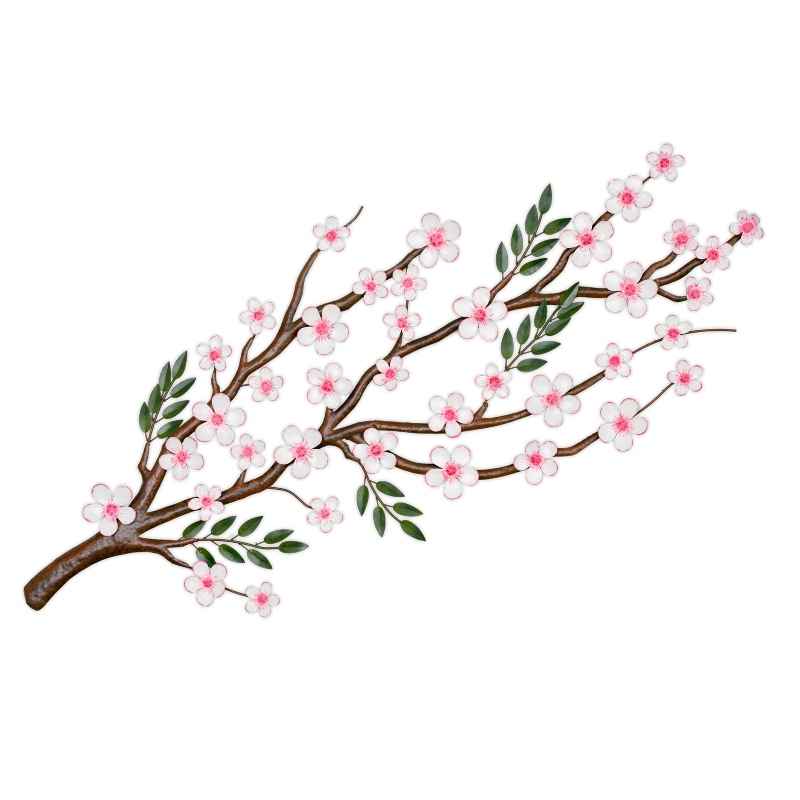 Sakura Flower Branch Metal Wall Art