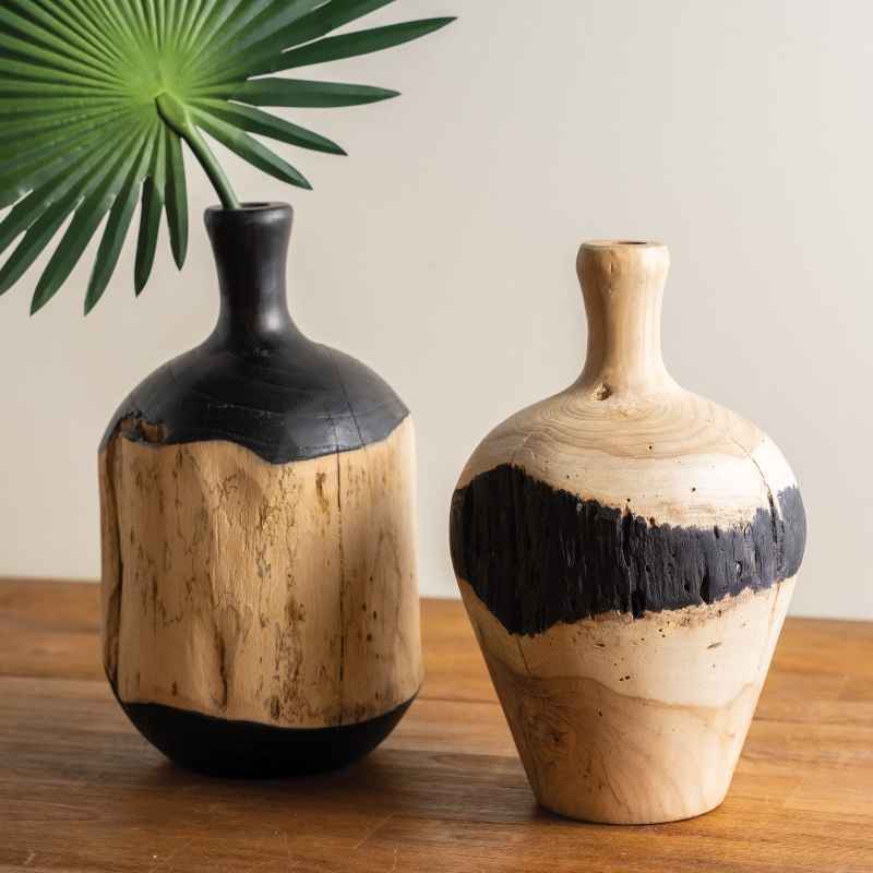 Bitung Teak Vase