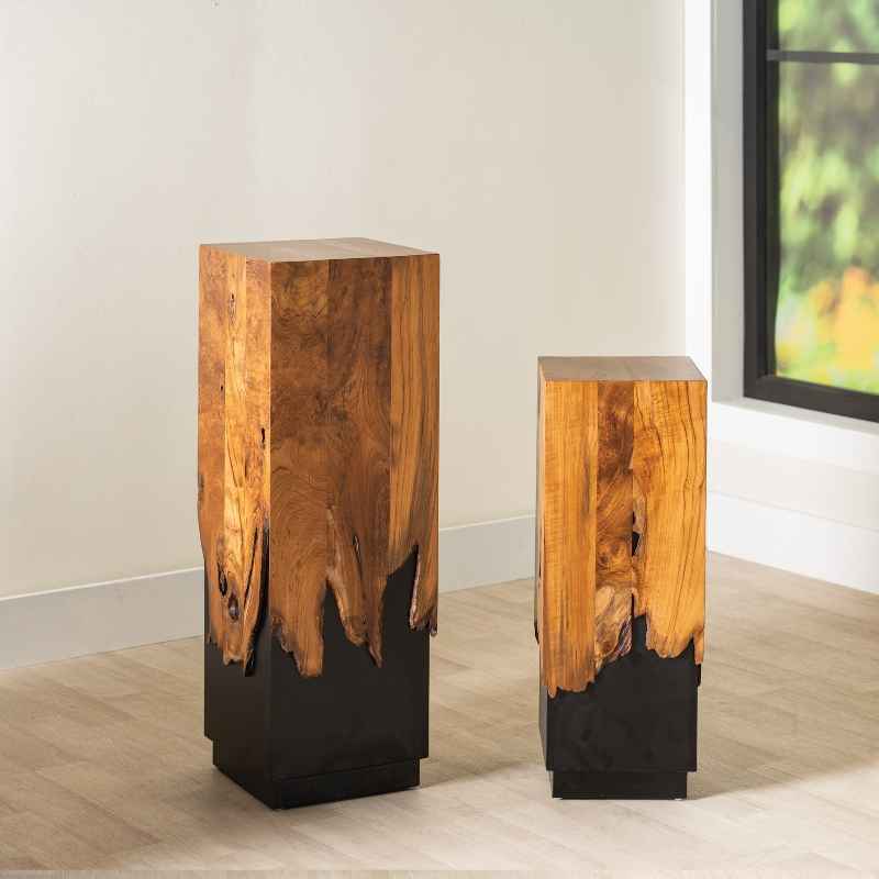 Paradise teak Plant Stand