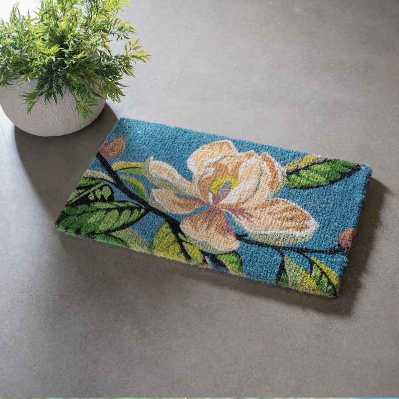 Magnolia Blossom Coir Mat
