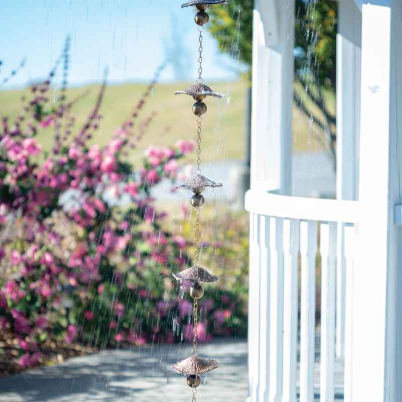 Aluminum Mushroom Rain Chain