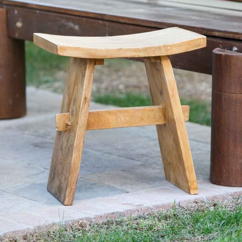 Habini Teak Japanese Stool
