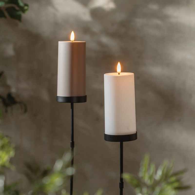 Solar Pillar Candle with Stake