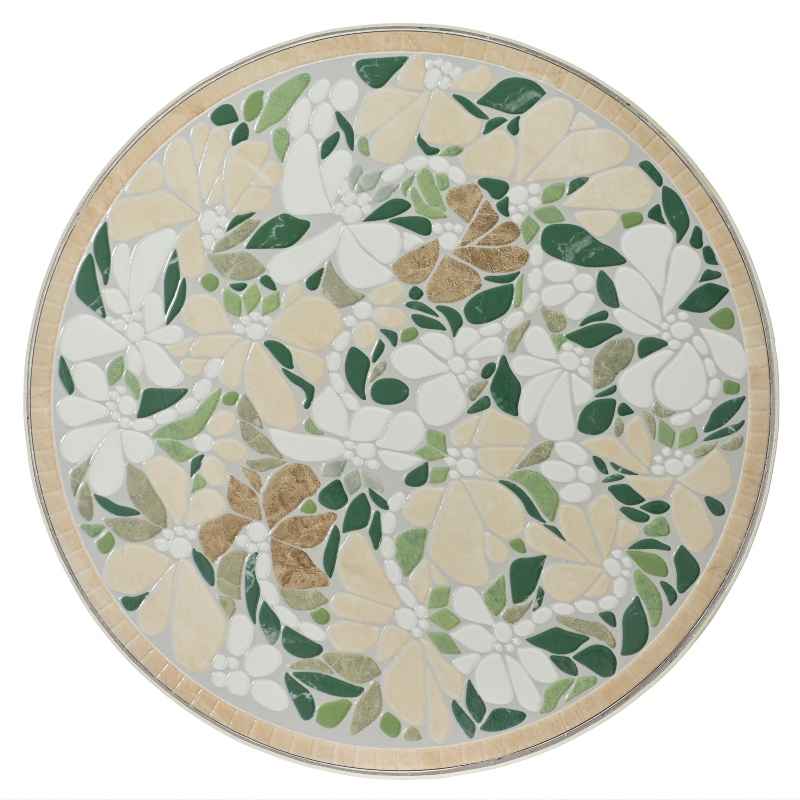 Geneva Stone Mosaic Folding Bistro Set