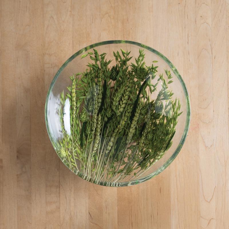 Round Grassy Meadow Bowl