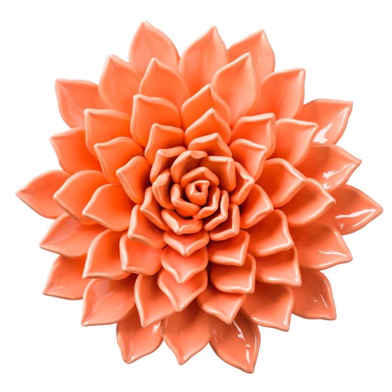 Floret Collection Ceramic Wall Flowers, Set of 3