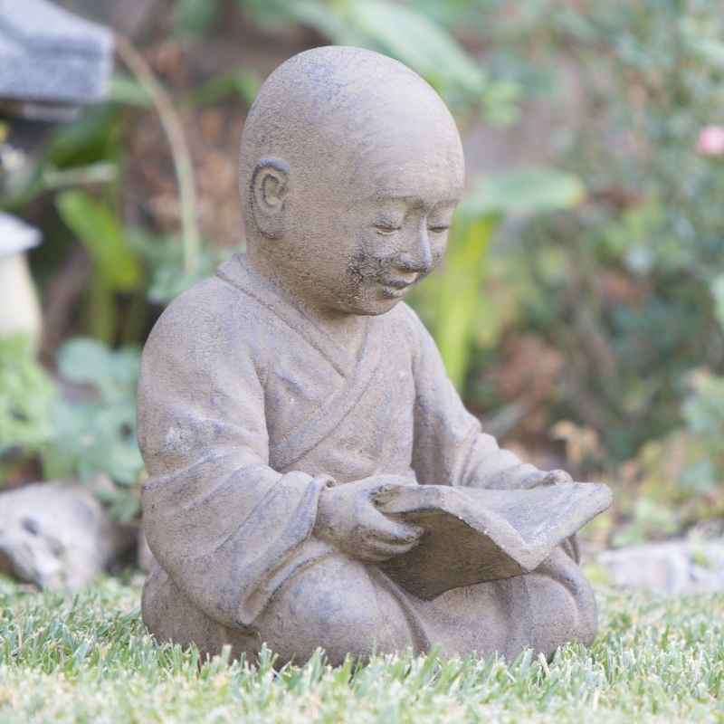 Reading Shaolin Monk Statue
