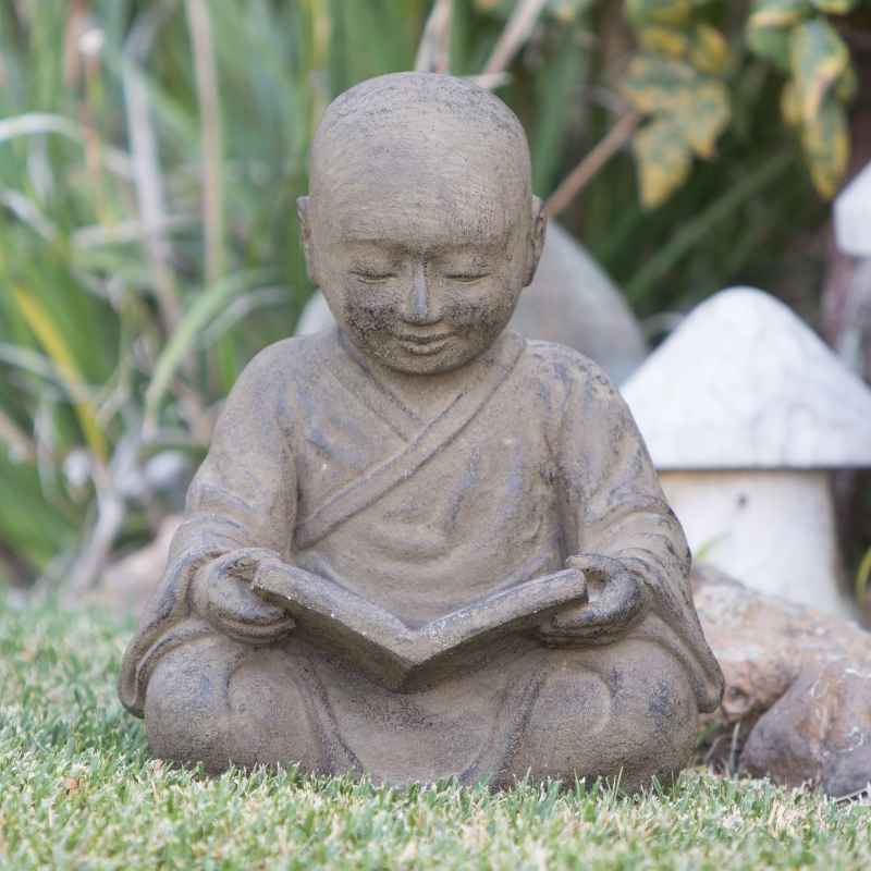 Reading Shaolin Monk Statue