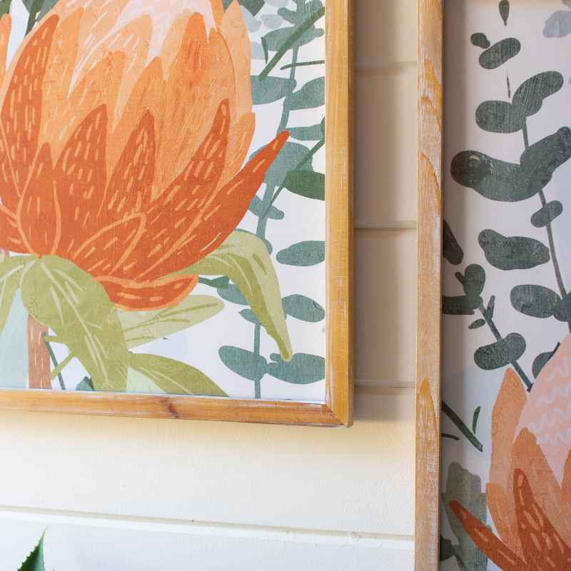 Set of 2 Framed Protea Prints