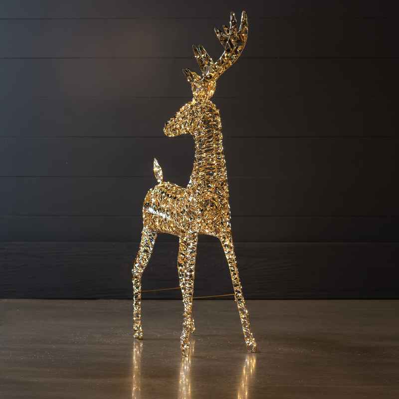 Micro LED Standing Reindeer with Twinkling Effect