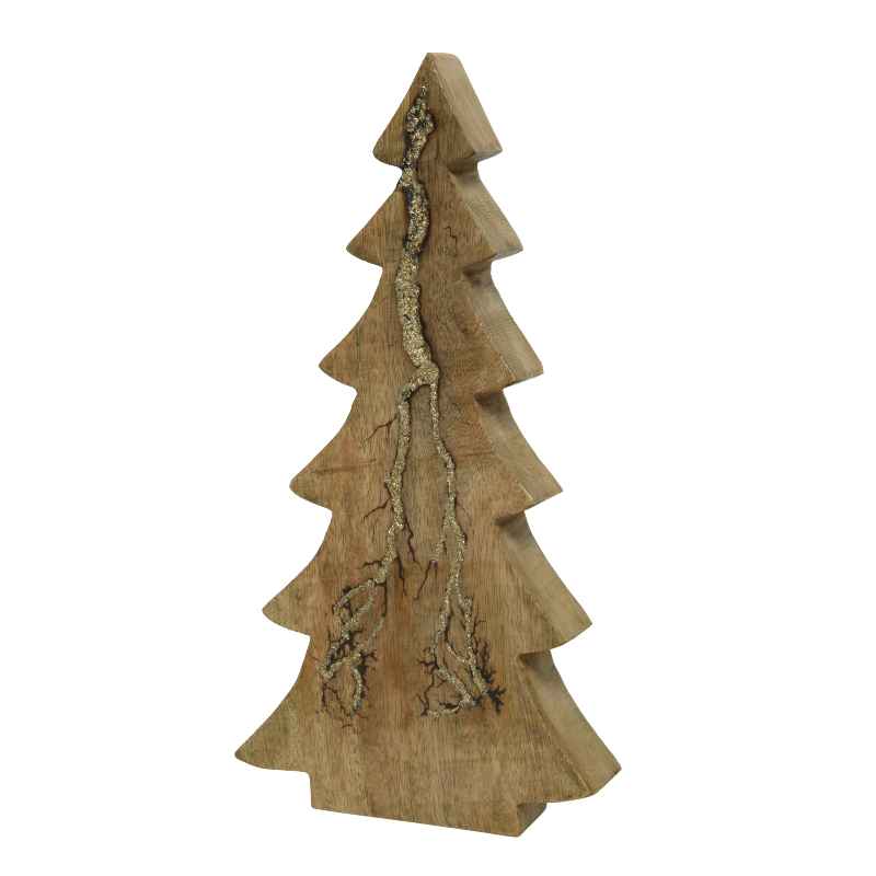 Carved Mango Wood Tree Decor