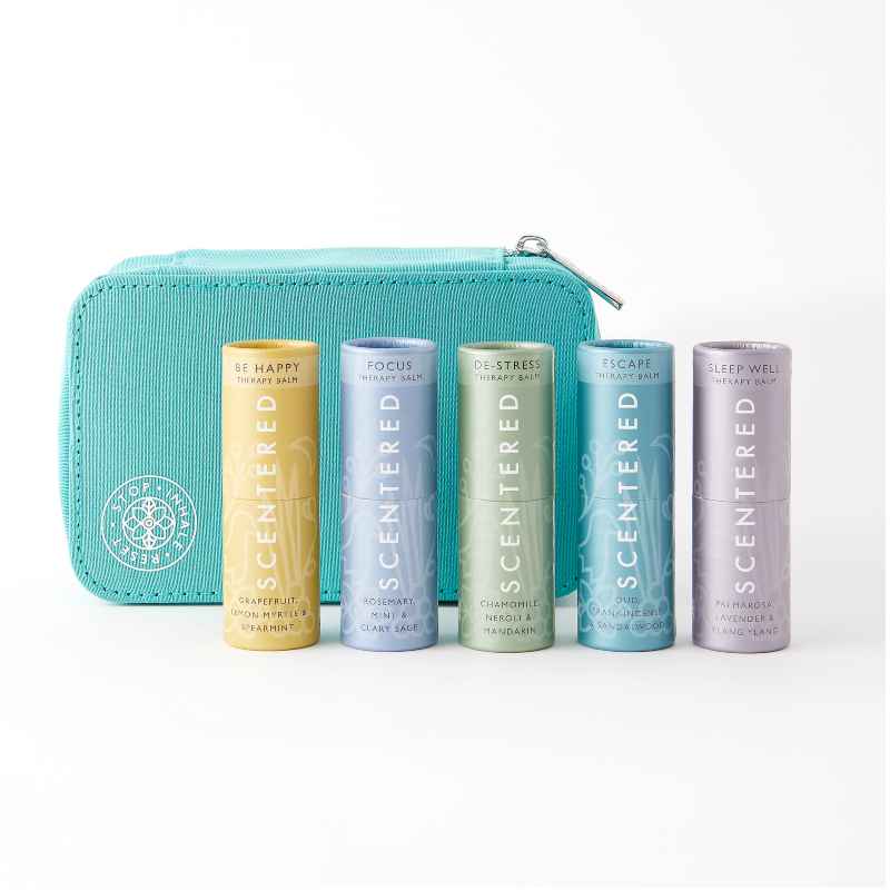 Ultimate Aromatherapy Balm Collection with Reuseable Zipper Pouch