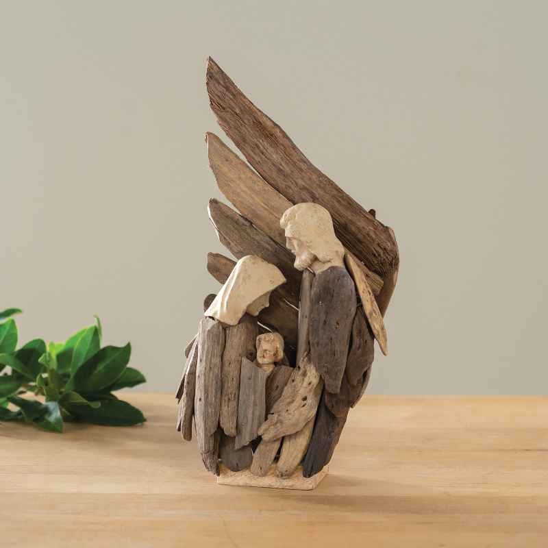Driftwood Nativity Sculpture