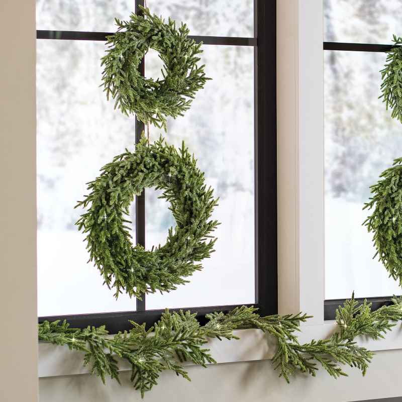 Shimmer Wreath and Garland Collection, Set of 3