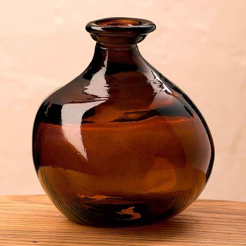 Bubble Recycled Glass Balloon Vase 7H