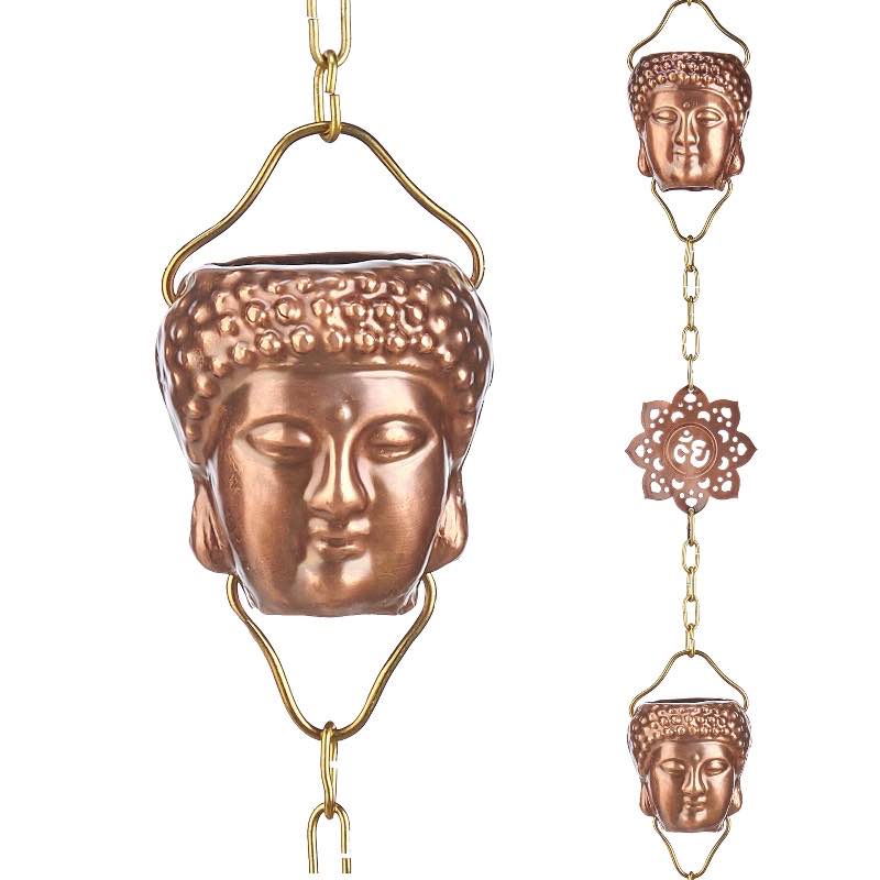 Buddha Rain Chain, Copper