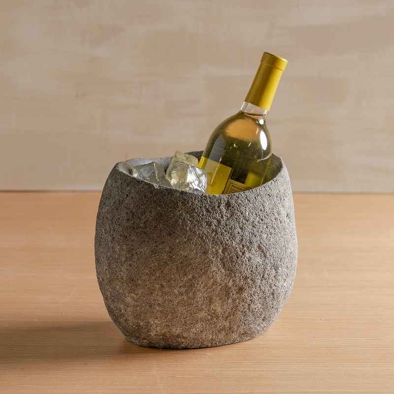 Carved Natural Stone Wine Cooler