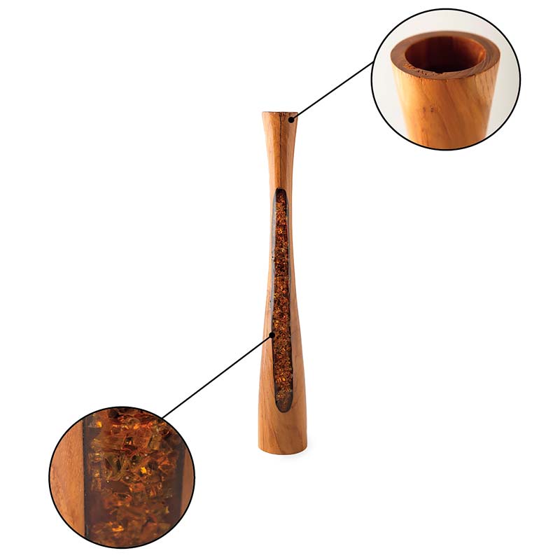 VivaTerra Teak Candle Holder - Thumbnail 5