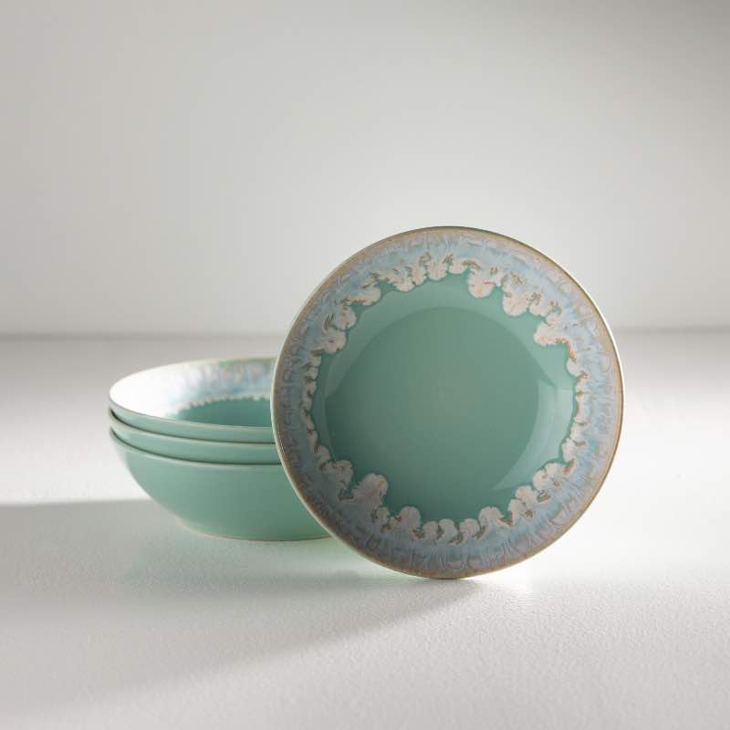 Casafina Taormina Soup/Pasta Bowl - 8.5" Aqua Stoneware, Microwave & Dishwasher Safe