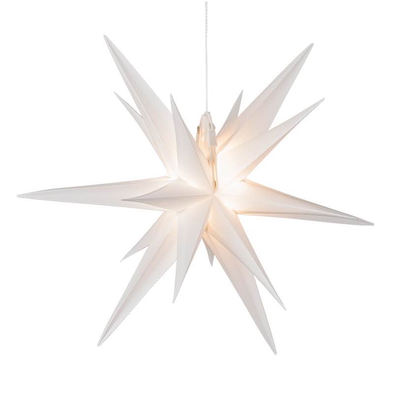 All-Weather Lighted Hanging Moravian Star, 11.75