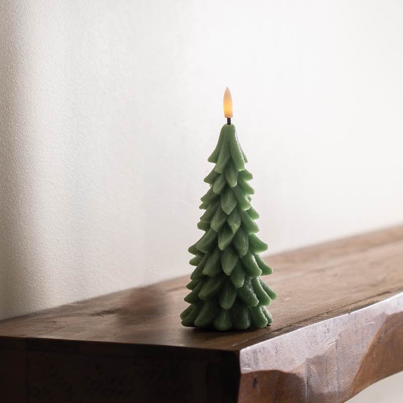 LED Wax Tree Candle with Realistic Wick