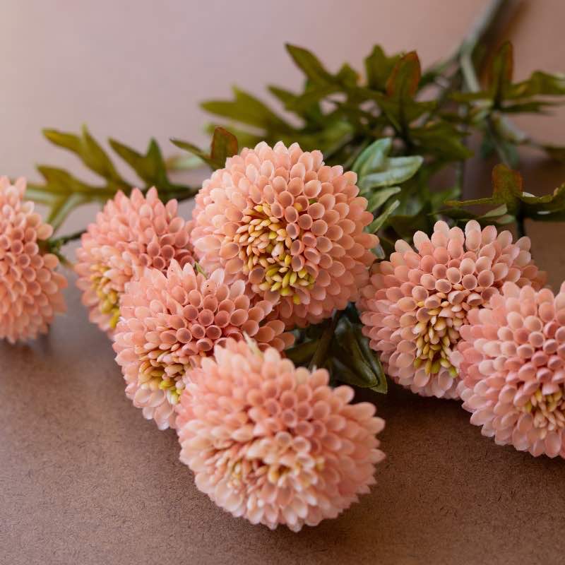Artificial Ball Dahlias, set of 3