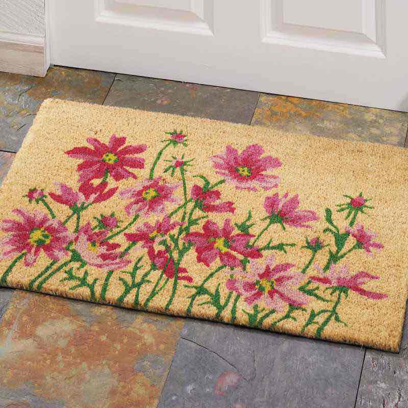 Cosmos Floral Coir Doormat