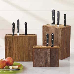 Reclaimed Wood Knife Blocks