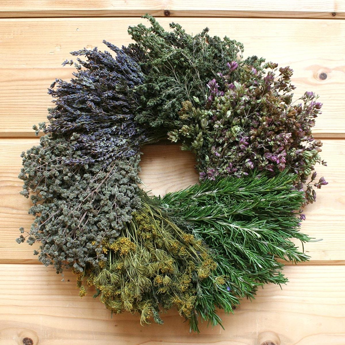 Organic Segmented Herb Wreath