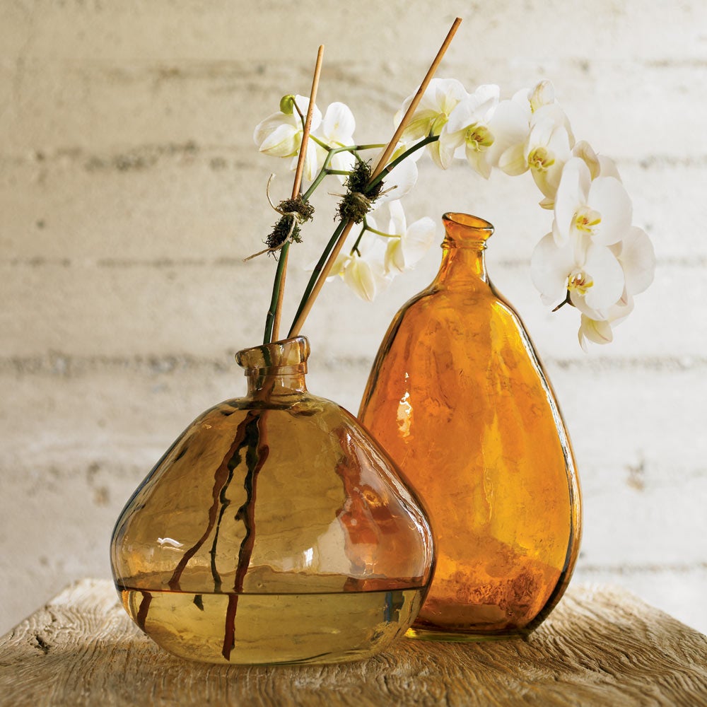 Recycled Glass Balloon Vases