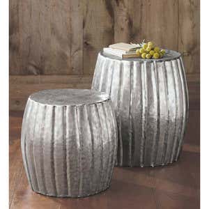 Hammered Drum Tables Collection