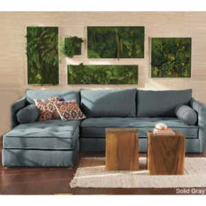 Eco Sectional Sofa Left Side Chaise - Earth