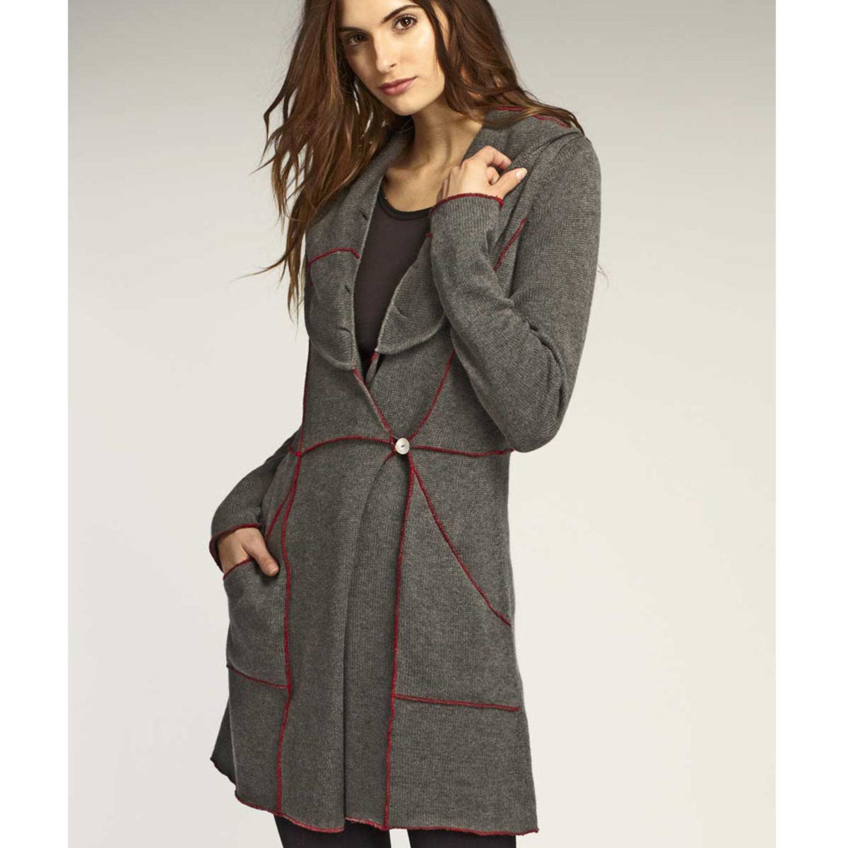 Chateau Luxe Coat (large 12-14) - Ash - S (4-6)