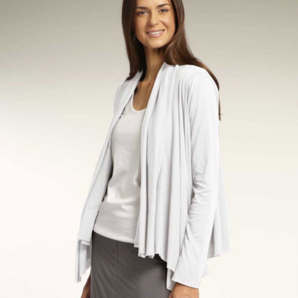 Peach Daily Cardigan - Large - White - Small