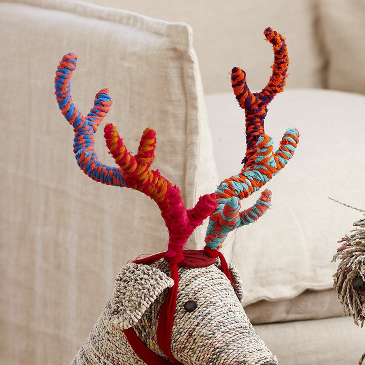 Fabric Scrap Attachable Antlers