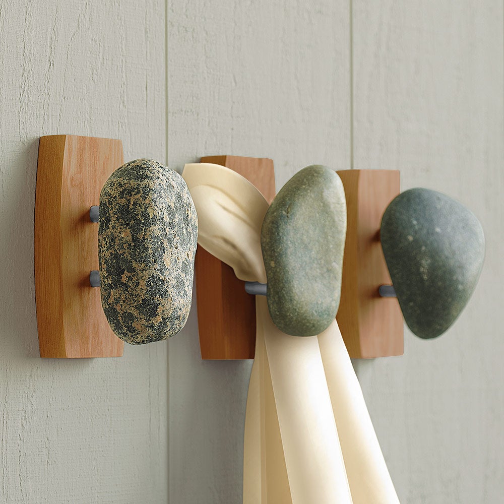 River Stone Wall Hook Collection