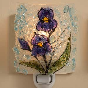 Botanical Recycled Glass Nightlights - Lotus