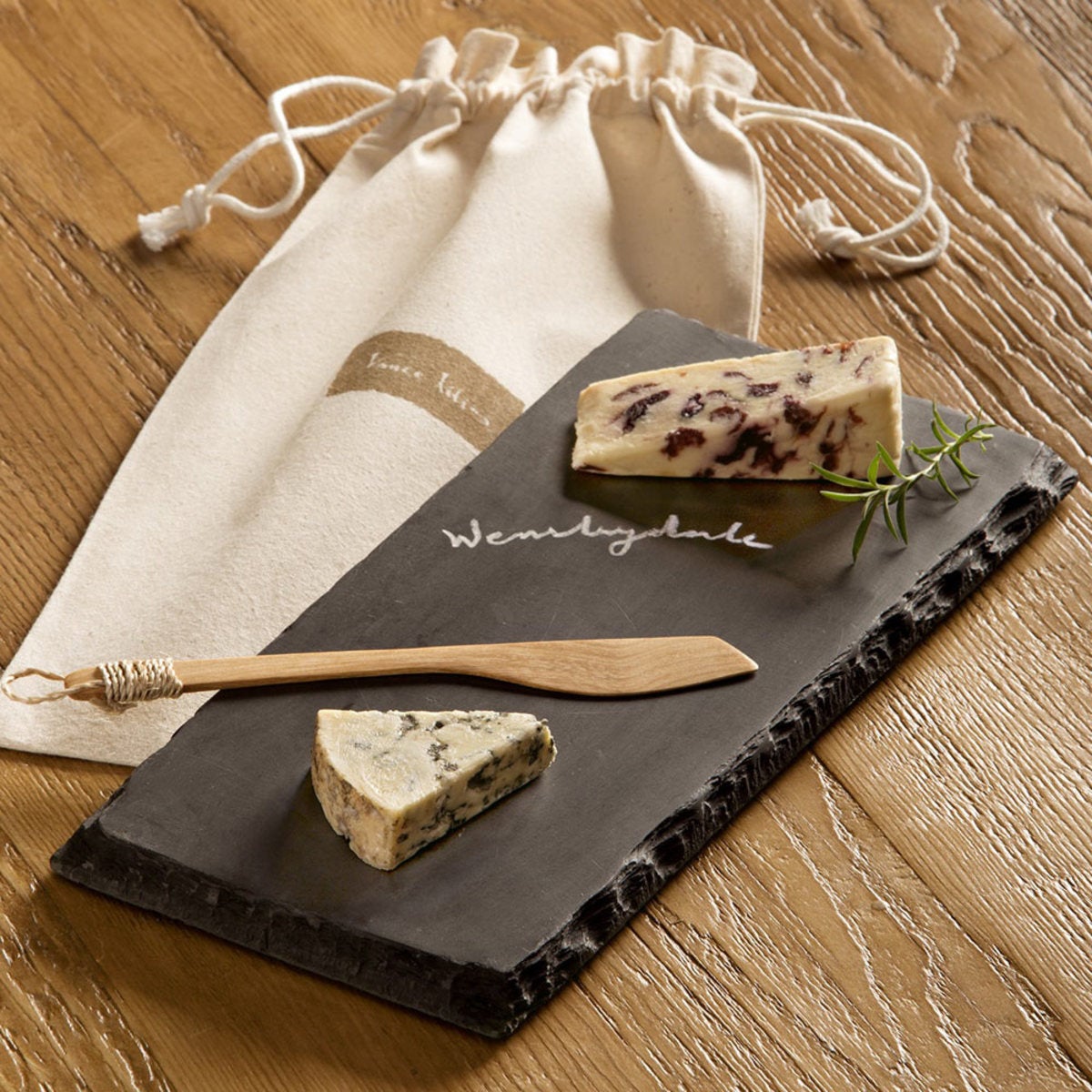 Slate Cheese Board Gift Set