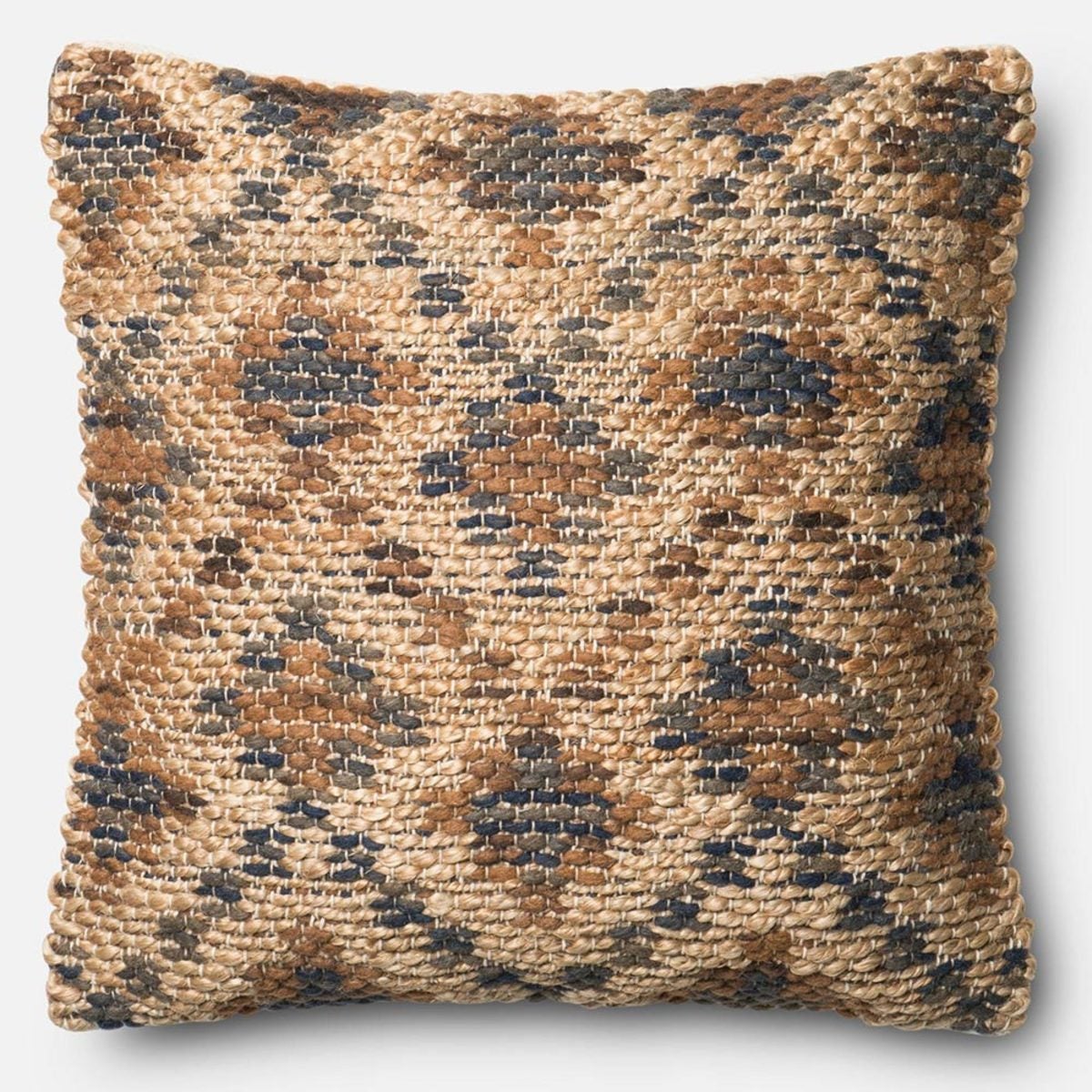 Loloi Modern Aztec Throw Pillow in Brown - Brown