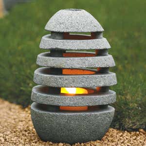 Slotted Zen Stone Lantern