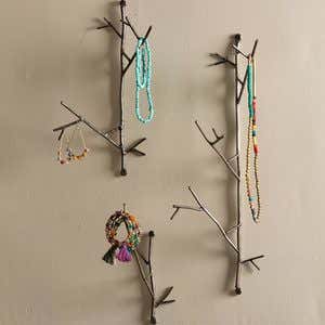 Metal Twig Wall Hooks