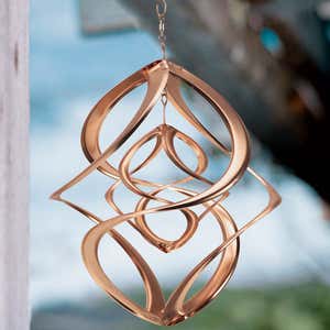 Copper Hanging Double Wind Spinner