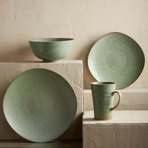 Terra Green Stone Dinnerware Collection